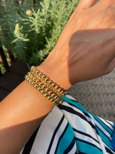 Load image into Gallery viewer, Her His Gold Link Ball Bracelet