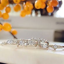 Load image into Gallery viewer, Sterling Silver Sideway Marquise Stackable Ring