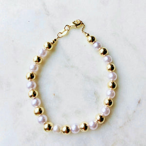 Pearl Goddess 18K Gold Plate Bracelet