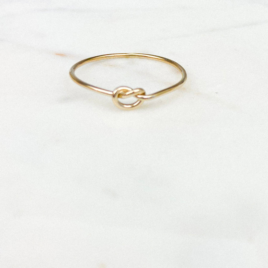 Tie a Knot 14K Gold Plated Ring