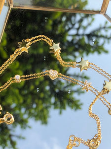 Rock Star Silver Gold Plated Bracelet