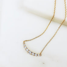 Load image into Gallery viewer, Aveline Stone Curved Necklace