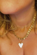 Load image into Gallery viewer, Pure Heart Enamel Necklace