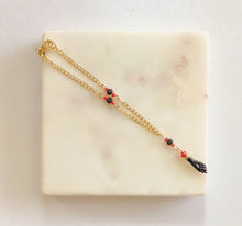 Load image into Gallery viewer, Gold Plated Brass Mano Negra Azabache Bracelet