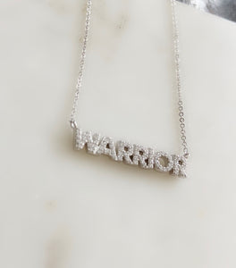 You Are a Warrior Silver Necklace