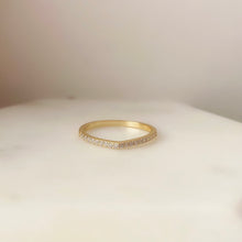 Load image into Gallery viewer, Sterling SIlver Gold Plated Edge Band