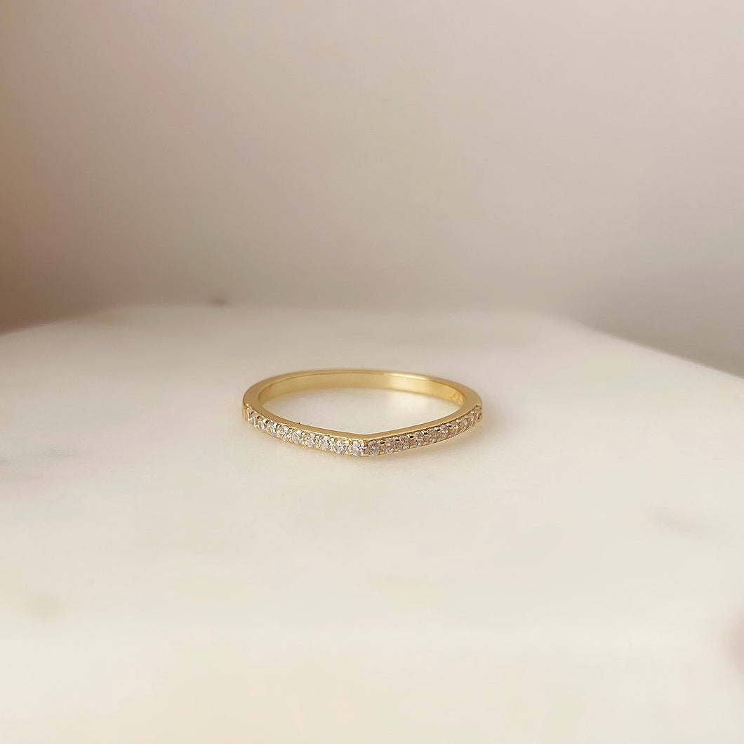 Sterling SIlver Gold Plated Edge Band
