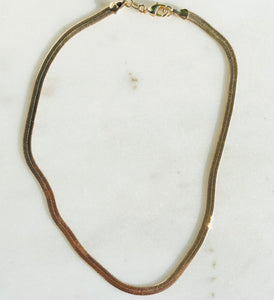 Golden Herringbone Necklace