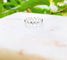 Load image into Gallery viewer, ZigZag Rings - 925 Sterling Silver, Gold Tone