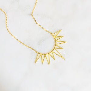 Rays of Sunshine Gold Plated Necklace