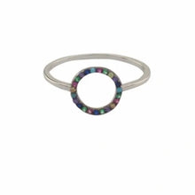Load image into Gallery viewer, Sterling Silver Circle of Life is a Rainbow Ring - Sterling Silver