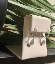 Load image into Gallery viewer, Charmed Circle Sterling Silver Huggie Earrings