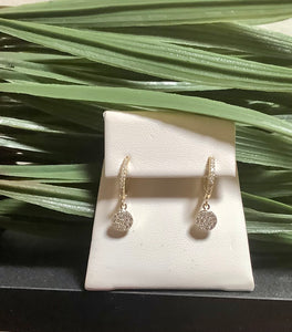 Charmed Circle Sterling Silver Huggie Earrings