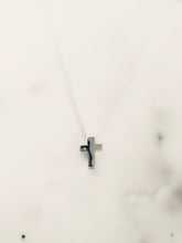 Load image into Gallery viewer, Sterling Silver Square Cross Necklace