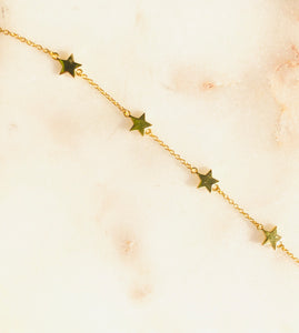 Rock Star Silver Gold Plated Bracelet