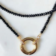 Load image into Gallery viewer, Alma Bead Necklace - Black