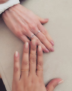 Precious Heart Mini Ring Sterling Silver