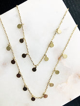 Load image into Gallery viewer, Double Trouble Layered Disc Necklace