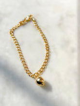 Load image into Gallery viewer, Her His Gold Link Ball Bracelet