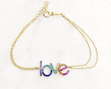 Load image into Gallery viewer, Rainbow Love Bracelet