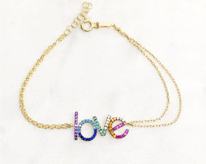 Rainbow Love Bracelet