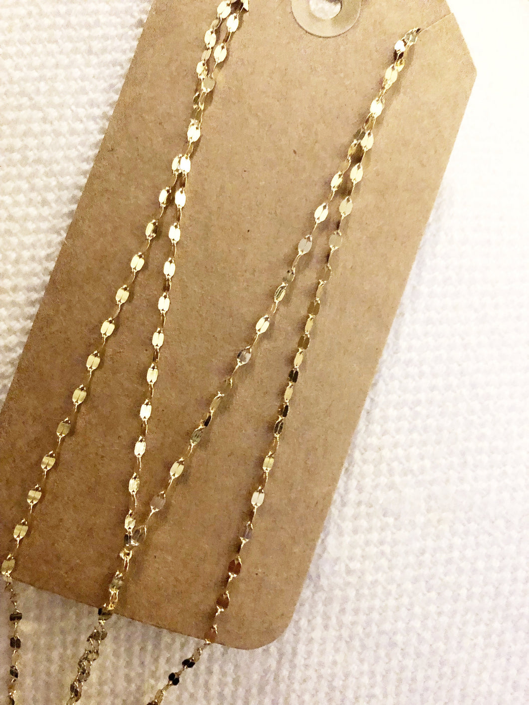 Gold Tone Shimmer Layered Choker Necklace
