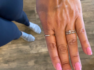 Sterling Silver Eternal Link Cubic Zirconia Ring