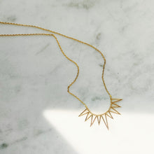 Load image into Gallery viewer, Rays of Sunshine Gold Plated Necklace
