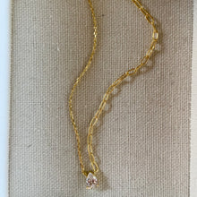 Load image into Gallery viewer, The Modern Solitaire Necklace - Pear Shape