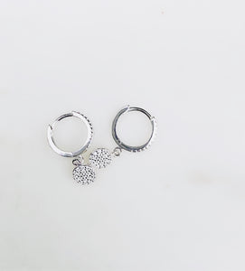 Charmed Circle Sterling Silver Huggie Earrings - Sterling Silver