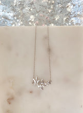 Load image into Gallery viewer, Sterling Silver 14K Gold Plated MY LOVE Necklace - Silver