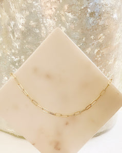 Gold Plated Sterling Silver LINK Necklace Choker