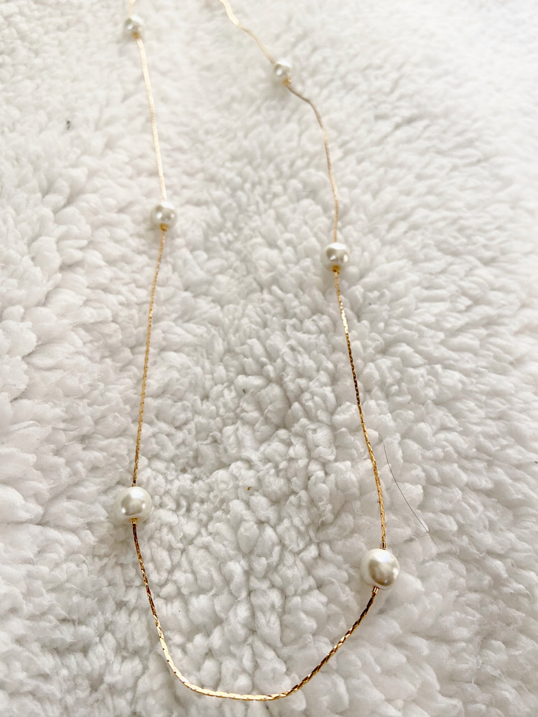 Lucia Pearl Chain Necklace