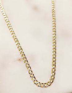 Rockstar Gold Tone Curb Chain