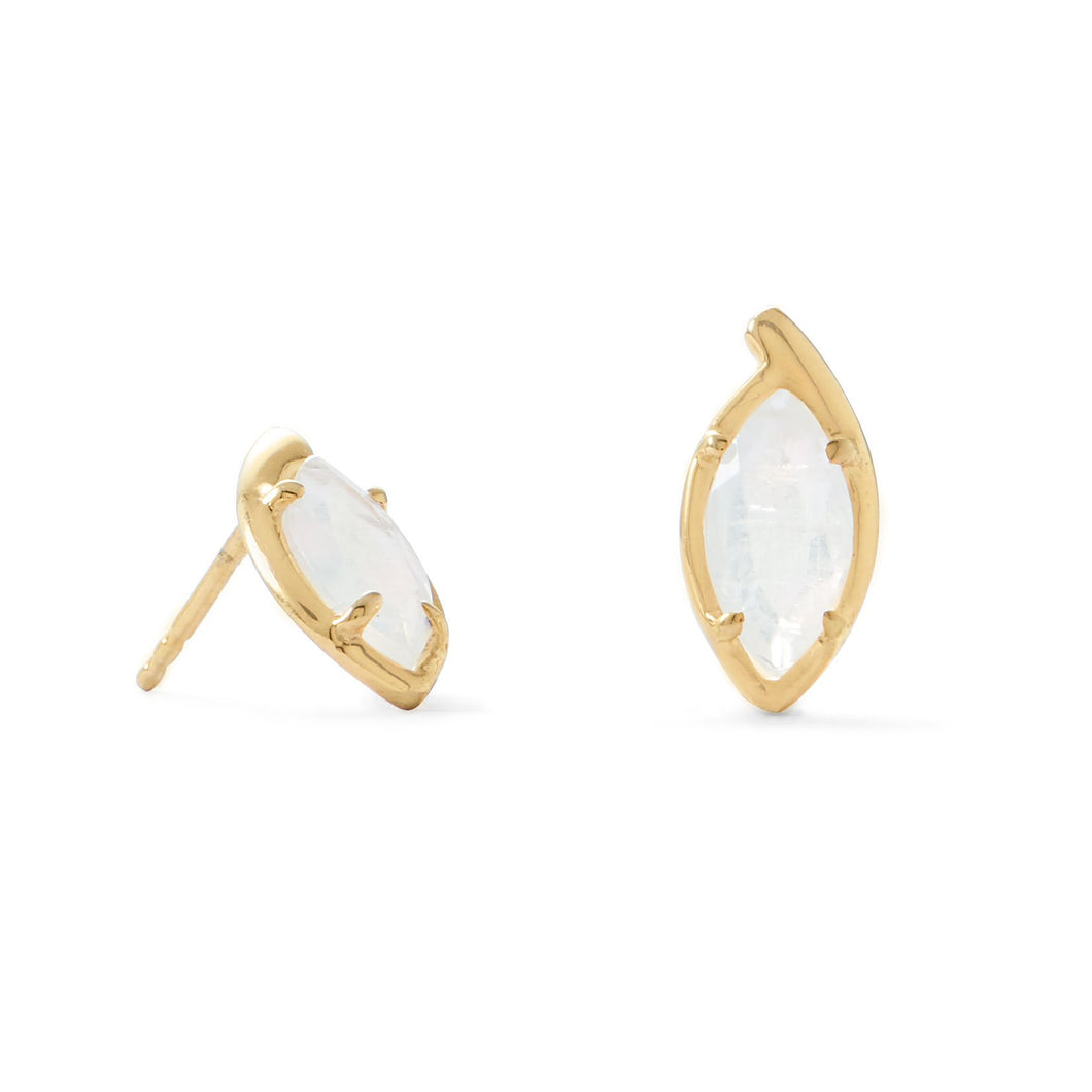 Moonstone Stud Earrings