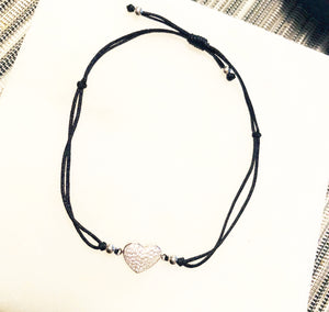 925 Sterling Silver Heart bracelet. Perfect layering piece that add a little love to your day.  Stack one with any one of your favorite wristwear.