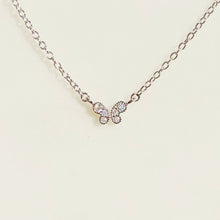 Load image into Gallery viewer, Mini Perfect CZ Butterfly Pendant Necklace